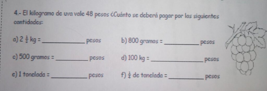 1 ¿uva, ¿cuántos pesos son? 2 1 uva cuantos pesos son