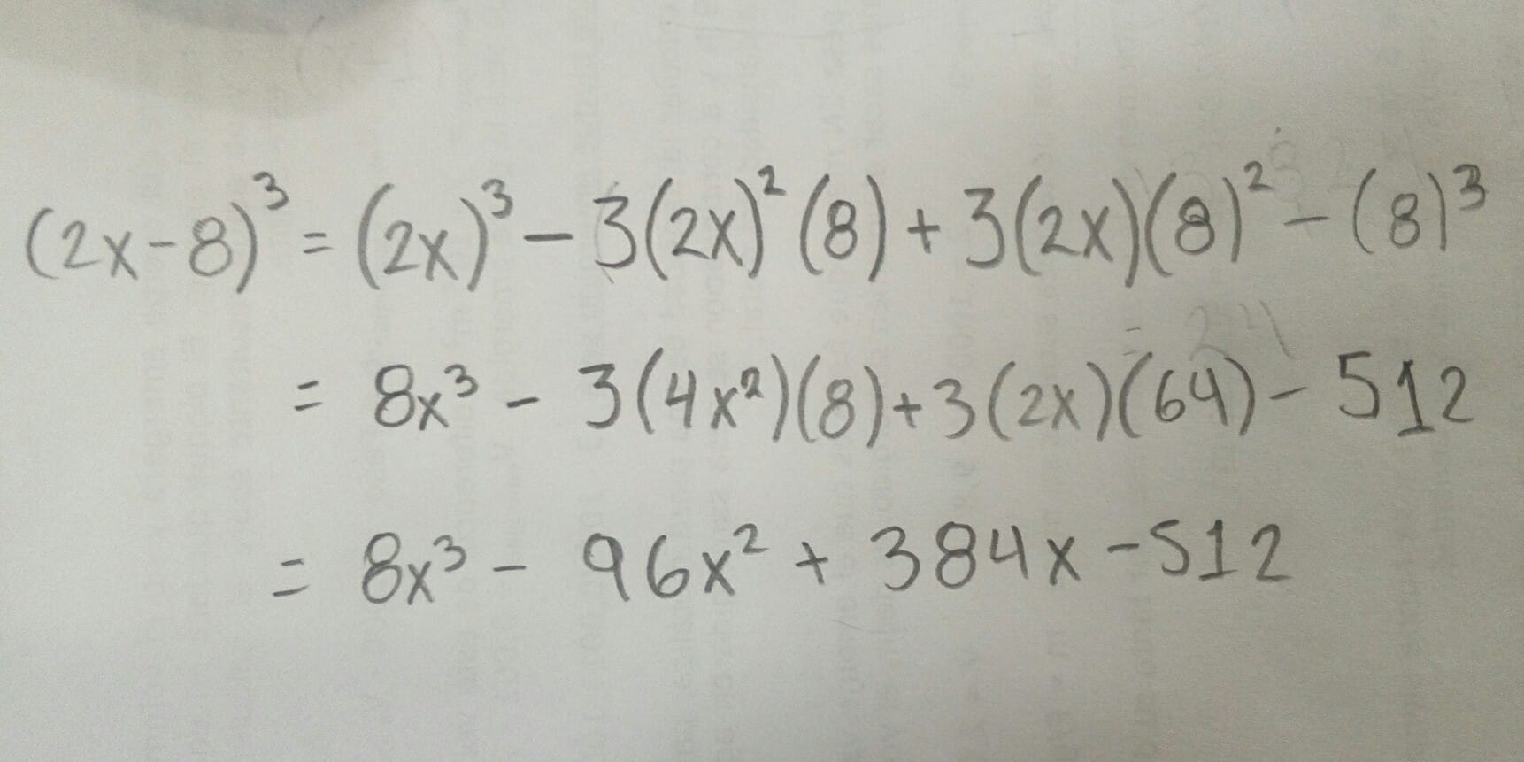 8 al cubo cuanto es