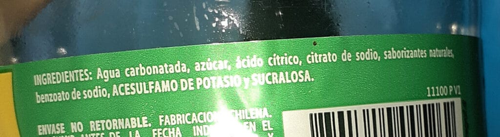 cuanta azucar tiene la sprite