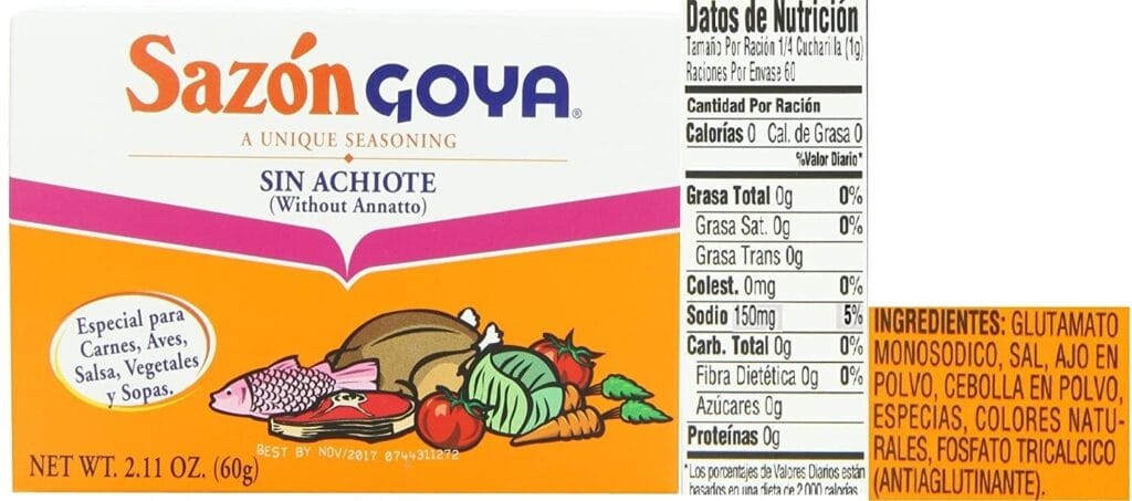 cuantas calorias tiene el cilantro