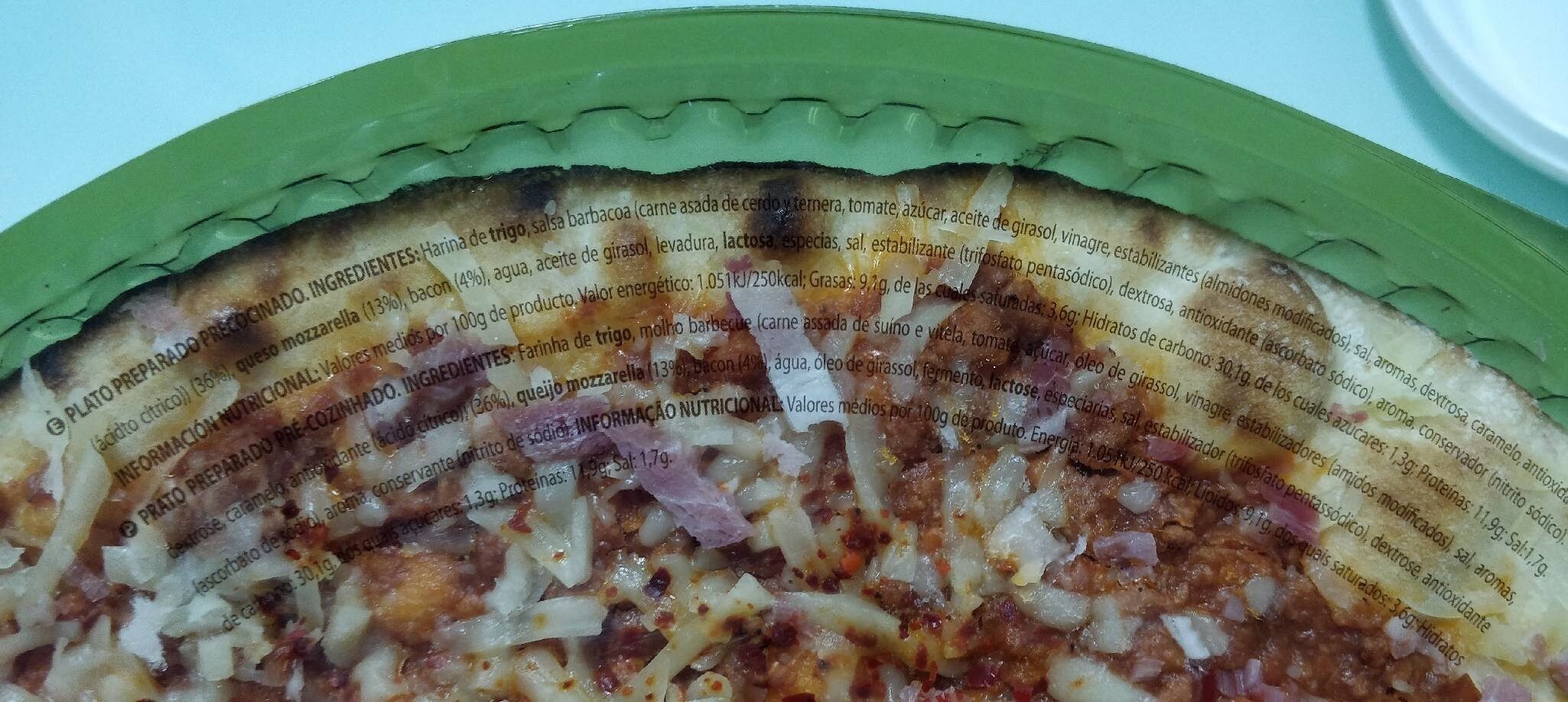 cuantas calorias tiene la barbacoa