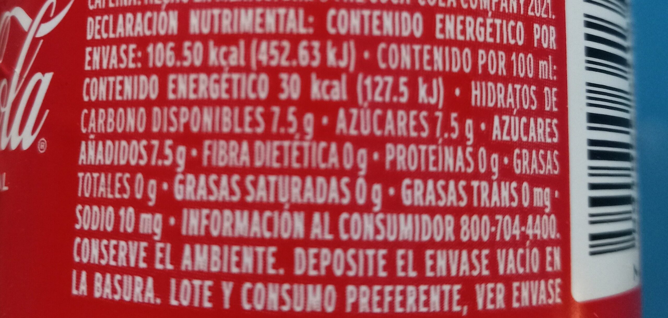 cuantas calorias tiene la coca cola scaled