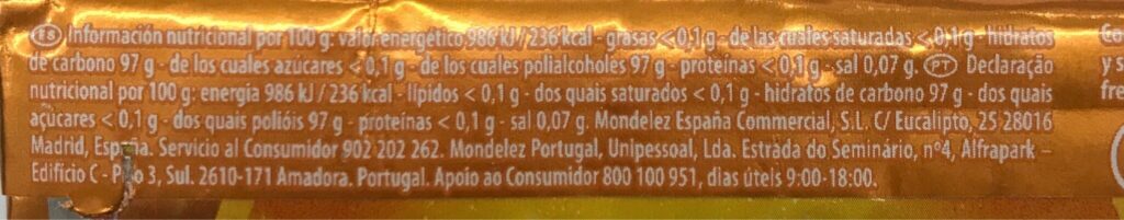 cuantas calorias tiene la miel