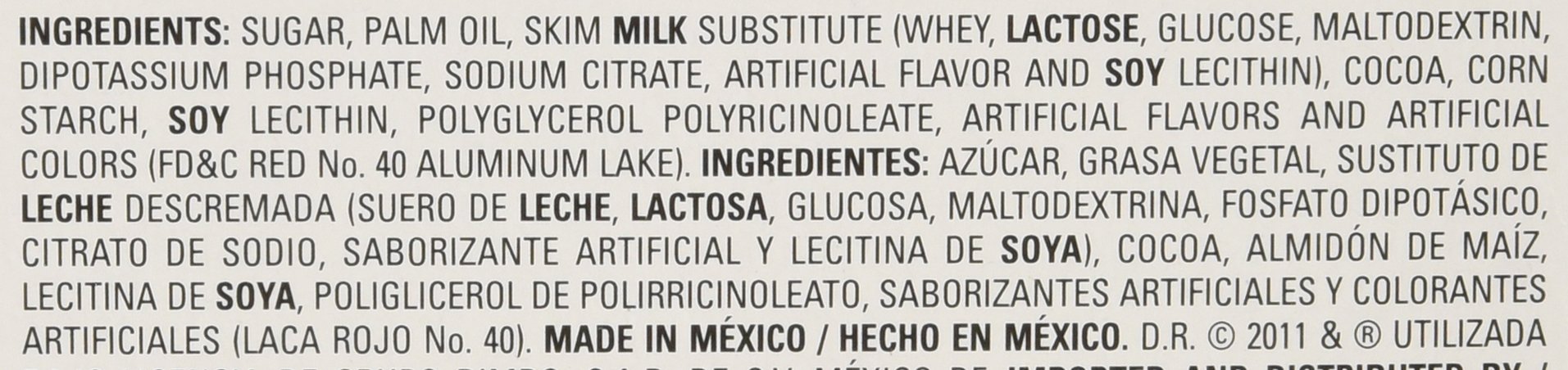cuantas calorias tiene un duvalin