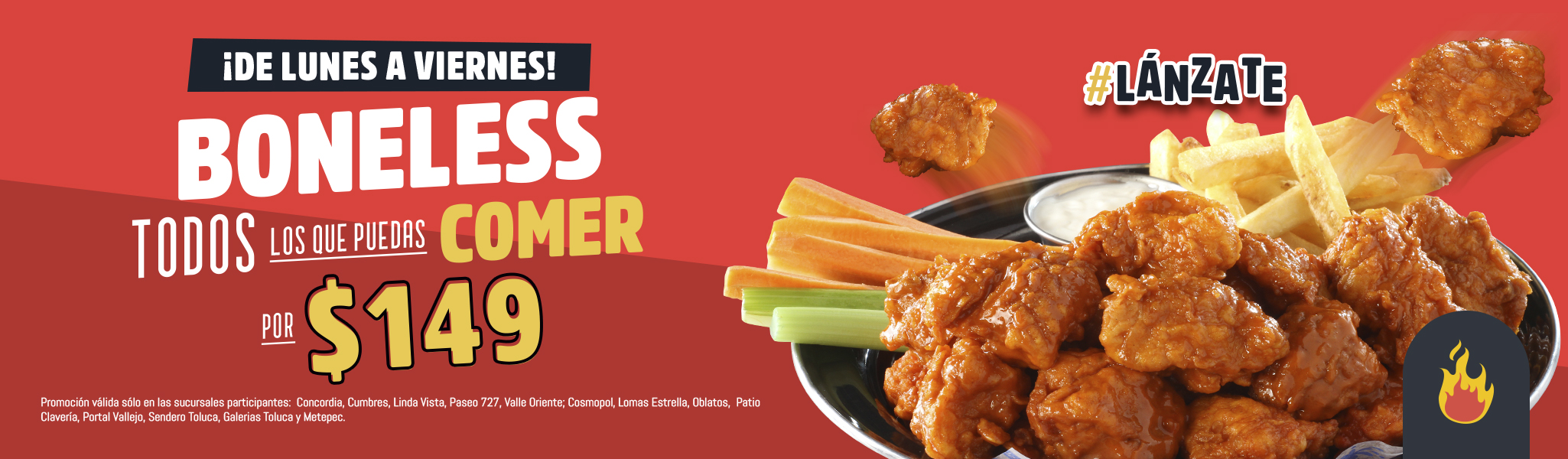 cuantas calorias tienen los boneless