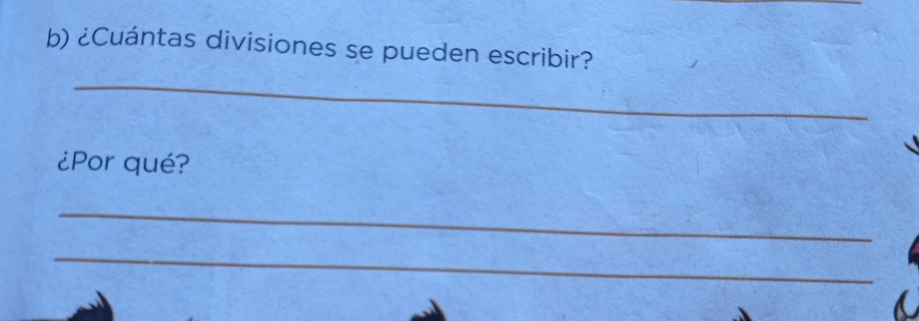 cuantas divisiones se pueden escribir