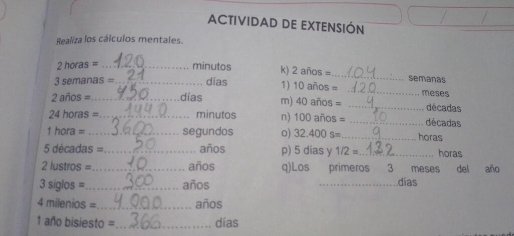 cuantas horas son 4 dias