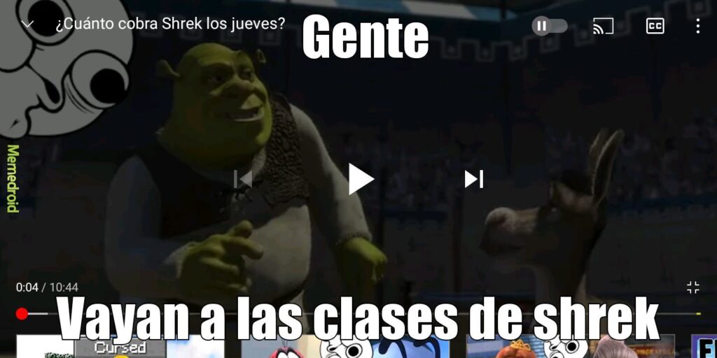 ¿Cuánto cobra Shrek los jueves? 2 cuanto cobra shrek los jueves