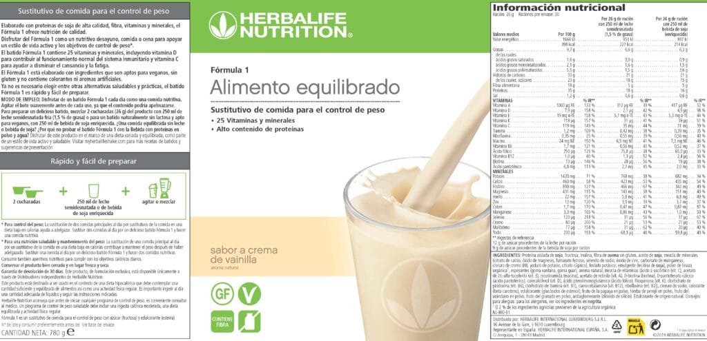 cuanto cuesta batido herbalife