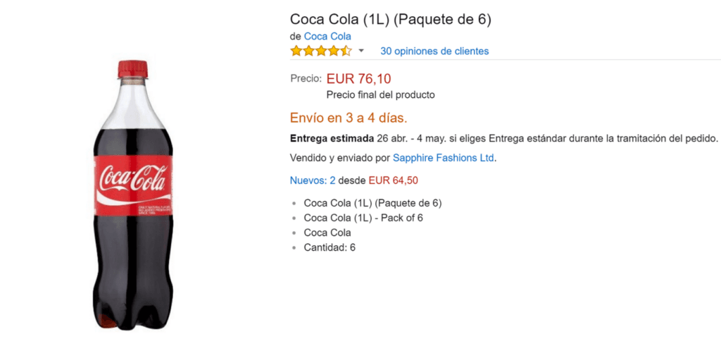 cuanto cuesta una coca