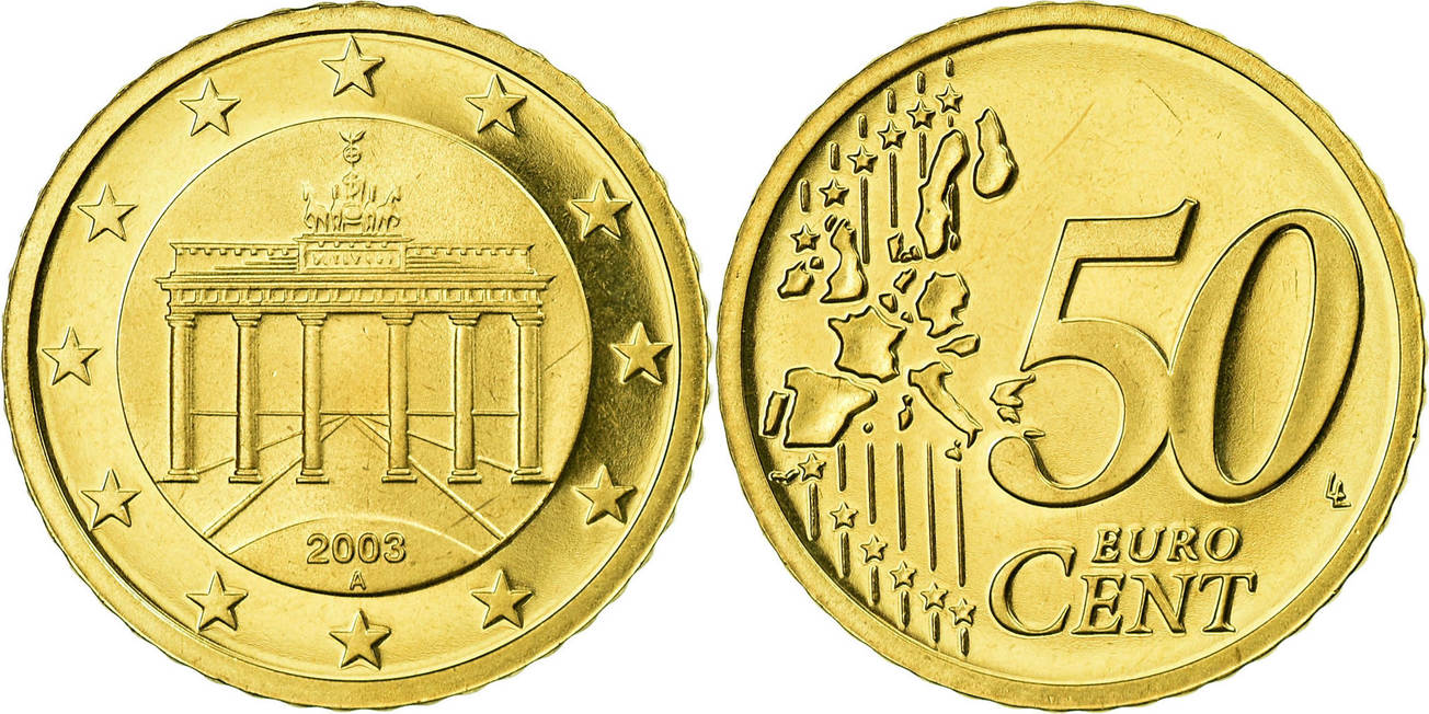 cuanto es 50 centimos de euro