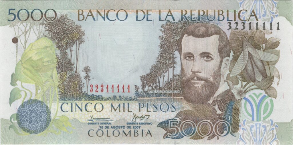 ¿Cuánto es 5000 colombianos? 2 cuanto es 5000 colombianos