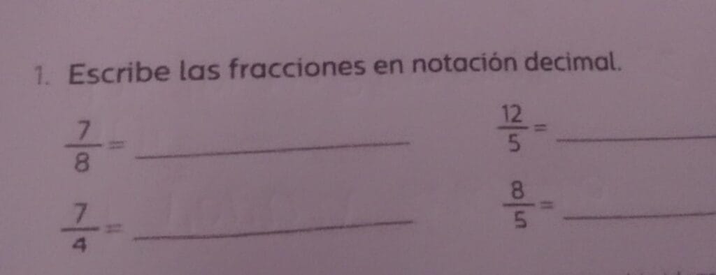 ¿Cuánto es 7 octavos? 2 cuanto es 7 octavos