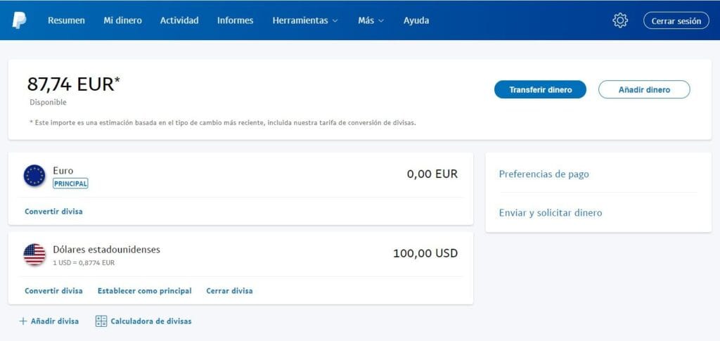 cuanto es mil euros