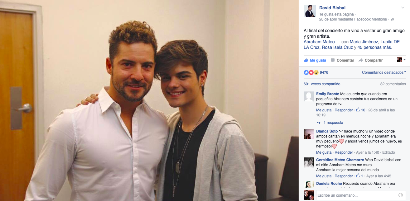 cuanto mide david