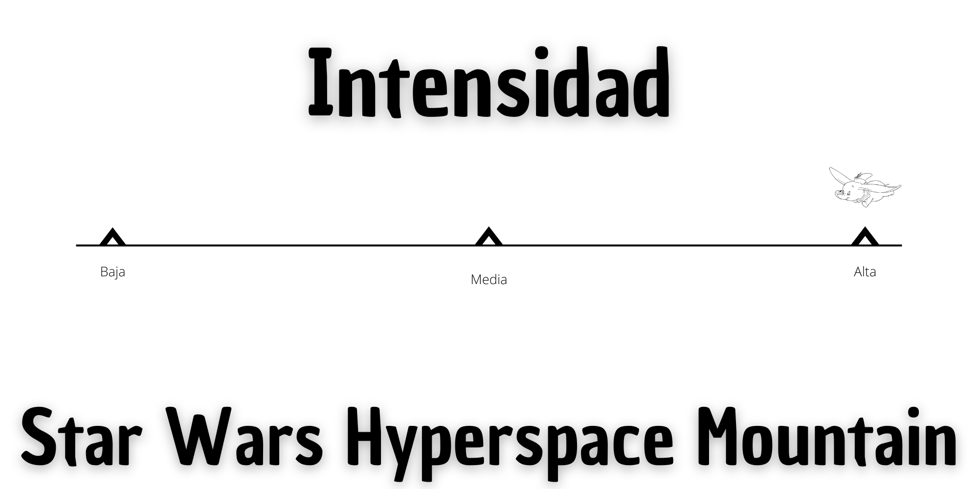cuanto mide la space mountain