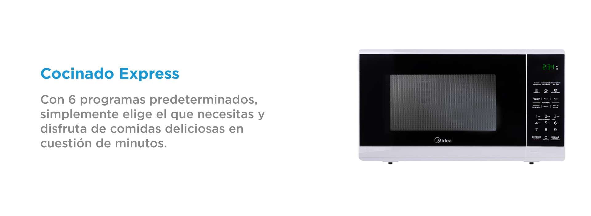 cuanto mide un microondas
