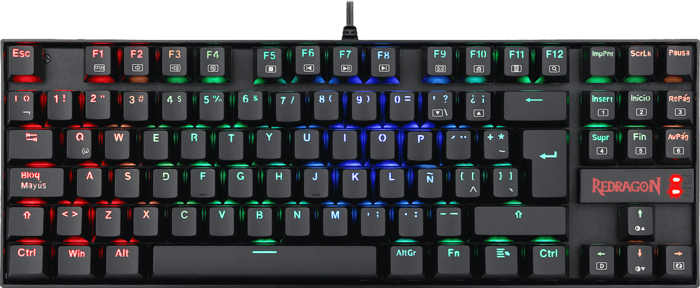 cuanto mide un teclado