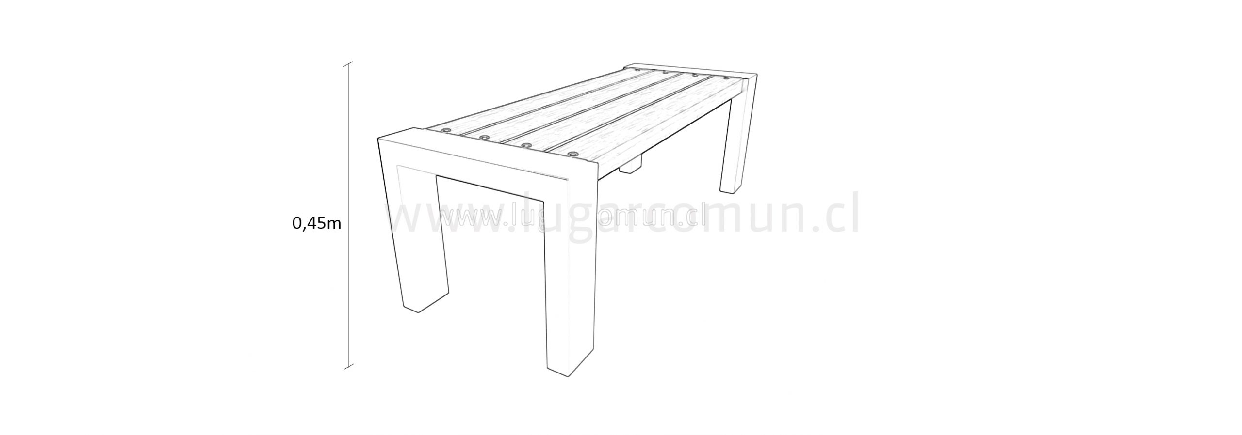 cuanto mide una banqueta