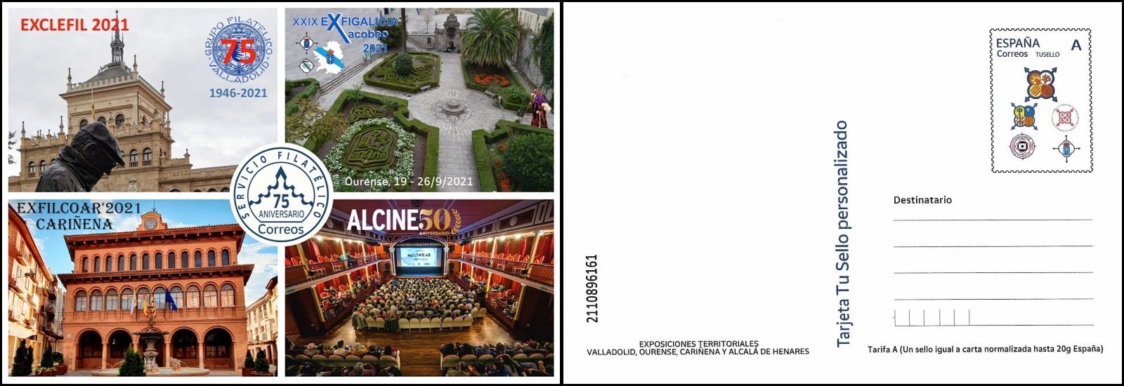 cuanto mide una postal