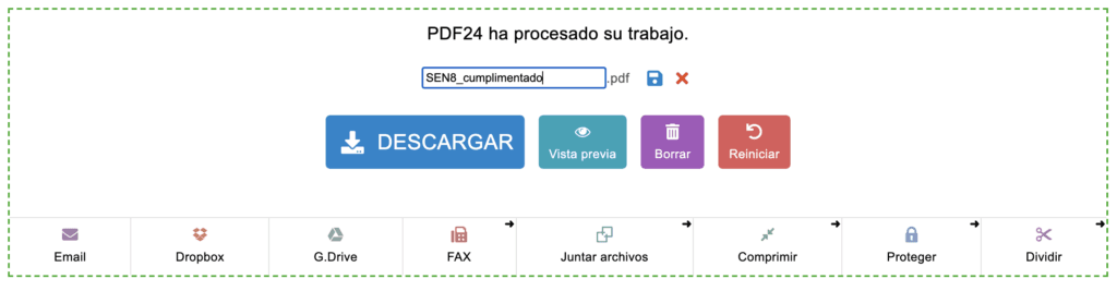 cuanto pesa la e firma