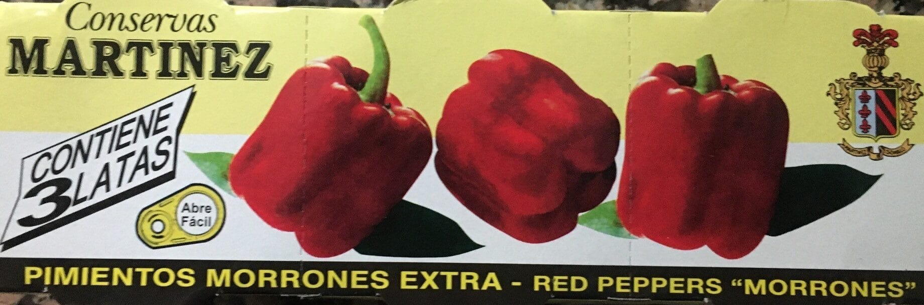 cuanto pesa un pimiento morron
