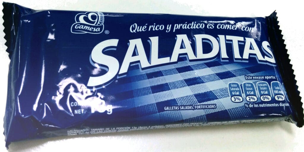 cuanto pesa una galleta salada