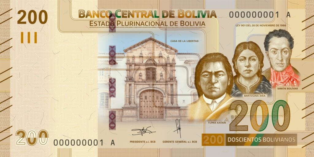 cuanto vale un boliviano