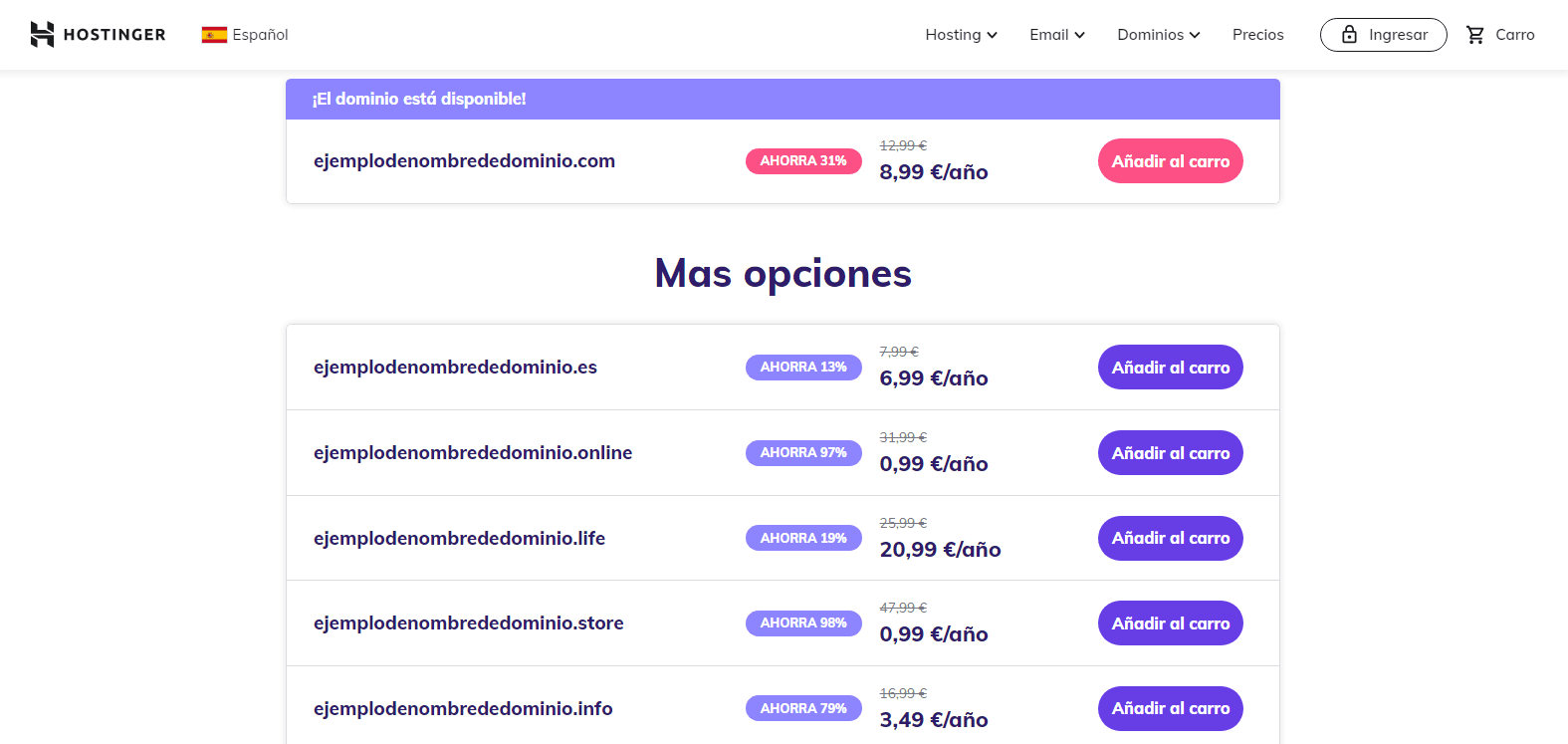 cuanto vale un hosting web