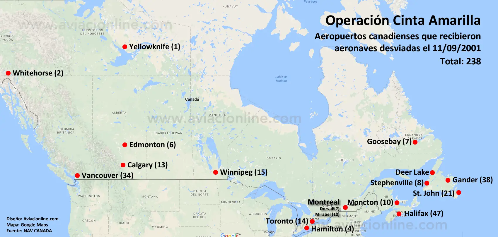 cuantos aeropuertos tiene canada