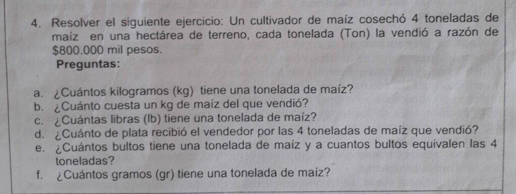 cuantos bultos tiene una tonelada