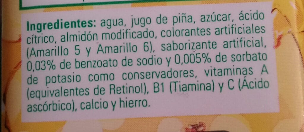cuantos conservadores tiene el jugo