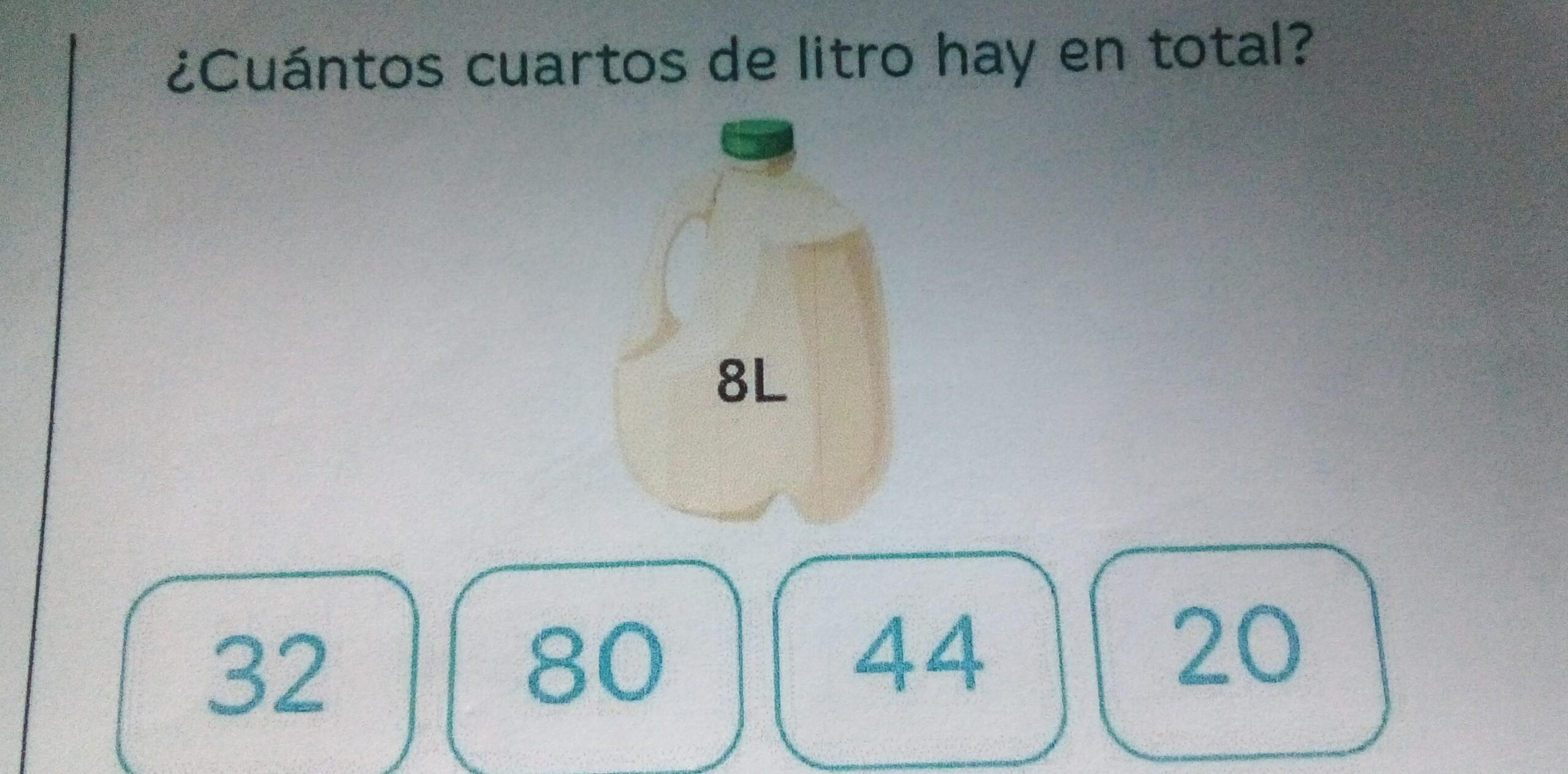 cuantos cuartos tiene un litro scaled