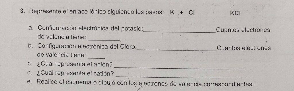 cuantos electrones tiene el potasio