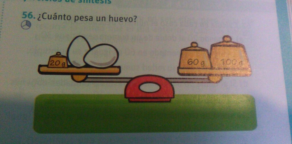 cuantos gramos pesa un huevo