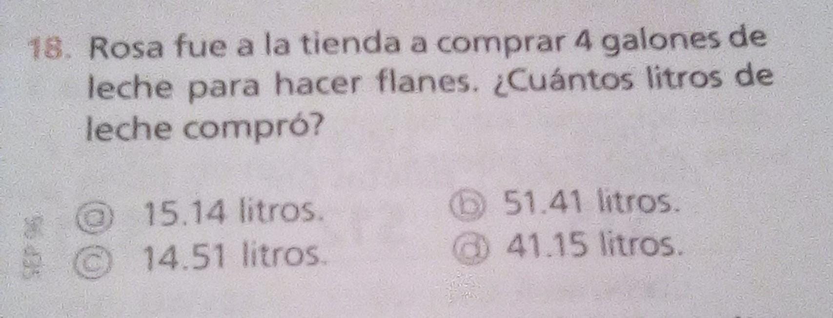 cuantos litros son 18 galones