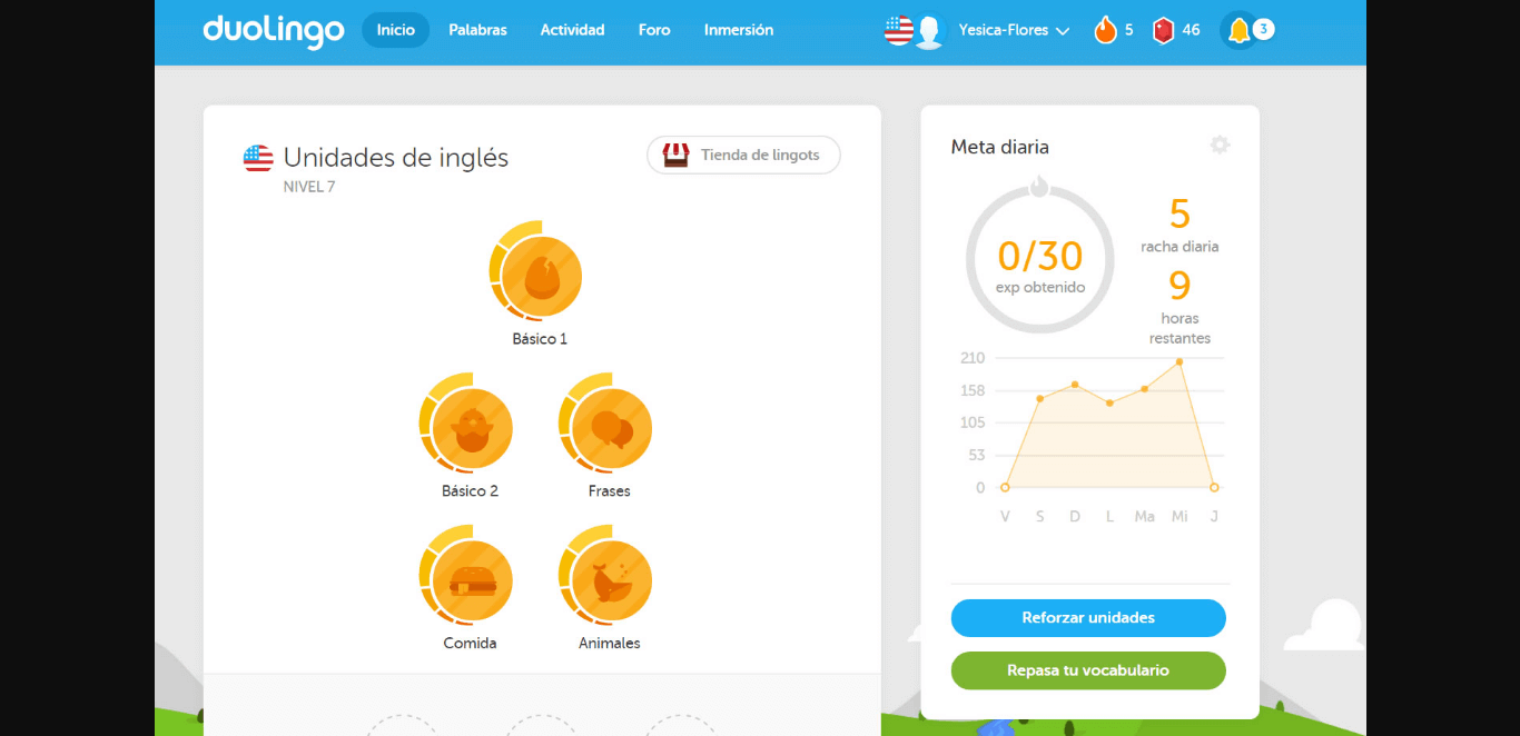 cuantos niveles tiene duolingo ingles