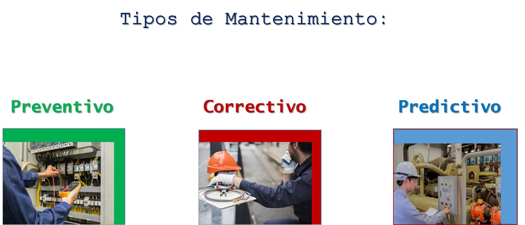 cuantos tipos de mantenimiento hay