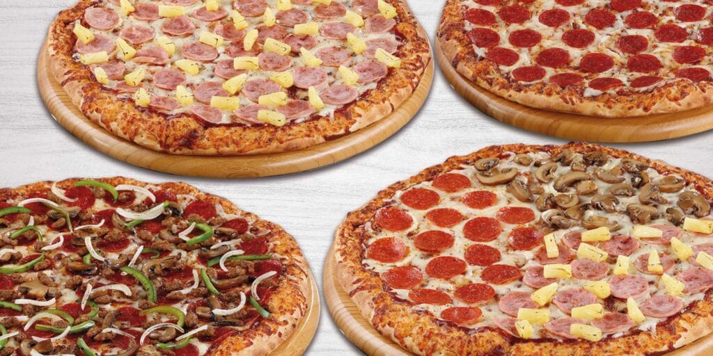 pizza familiar cuantas rebanadas tiene